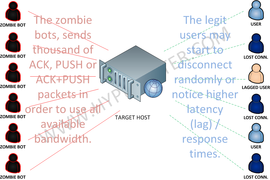 TCP Attack (ACK / PUSH Flood)